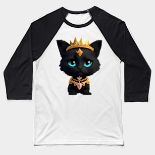 Cute little kitten prince Baseball T-Shirt